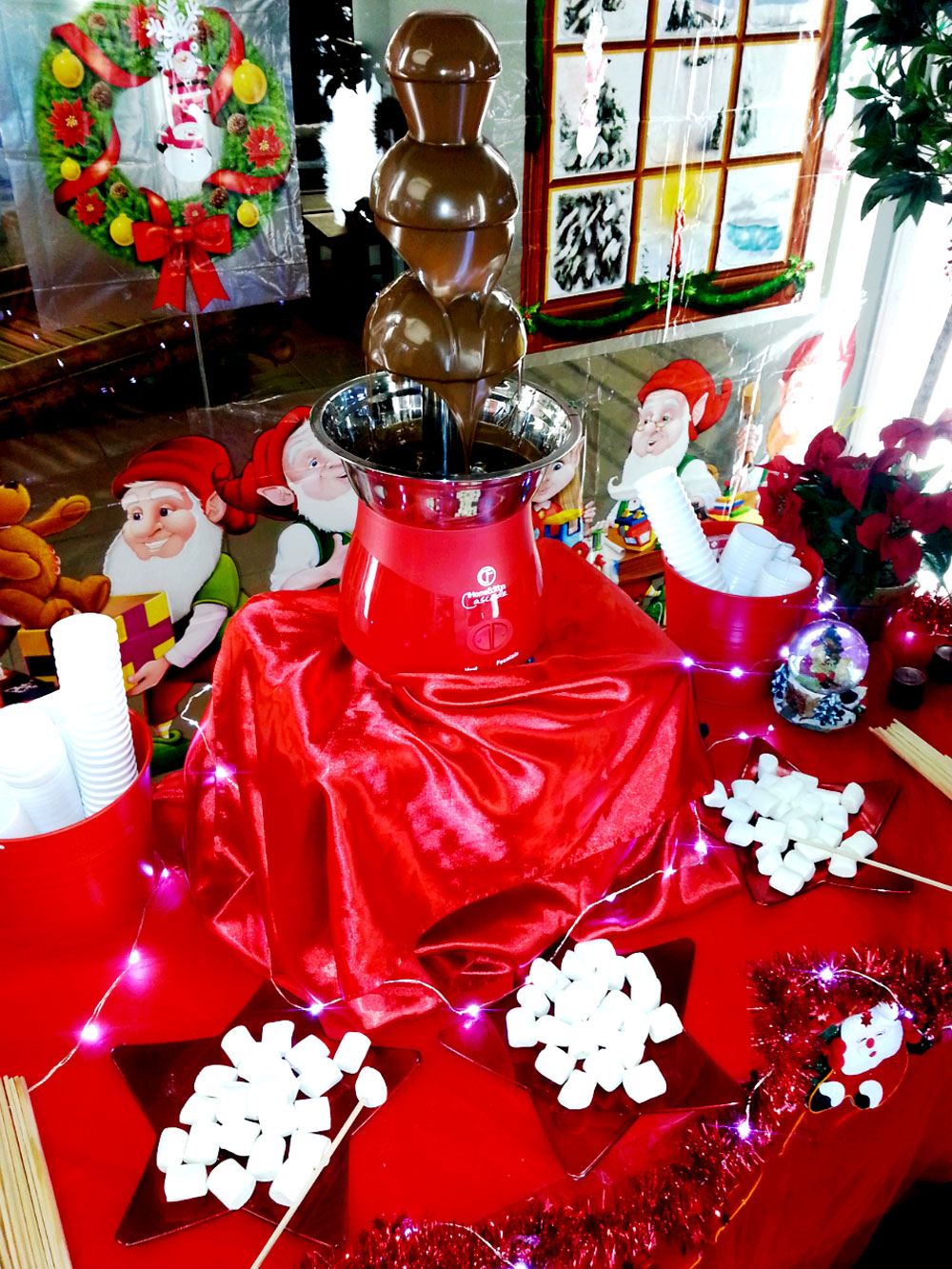 Festa di Natale - Fontana di cioccolato